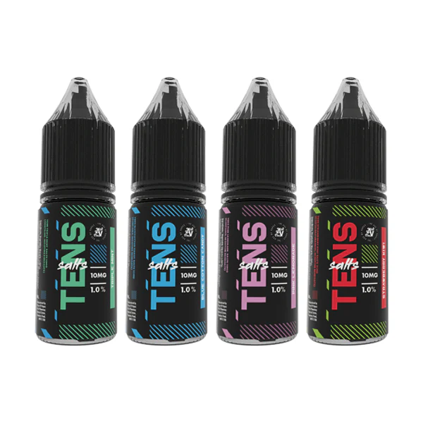 10mg Tens Salts 10ml Nic Salts (50VG/50PG) - (Full Box) Pack Of 10