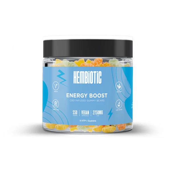 Second image of Hembiotic 2750mg Bulk Functional CBD Gummy Bears - 550g