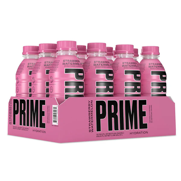 Second image of PRIME Hydration USA Strawberry Watermelon Sports Drink 500ml - Past Best Before Date