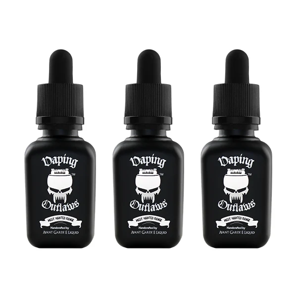 0mg Avant Garde E-liquid Vaping Outlaws Range Glass Shortfill 30ml (100VG) (BUY 1 GET 1 FREE)